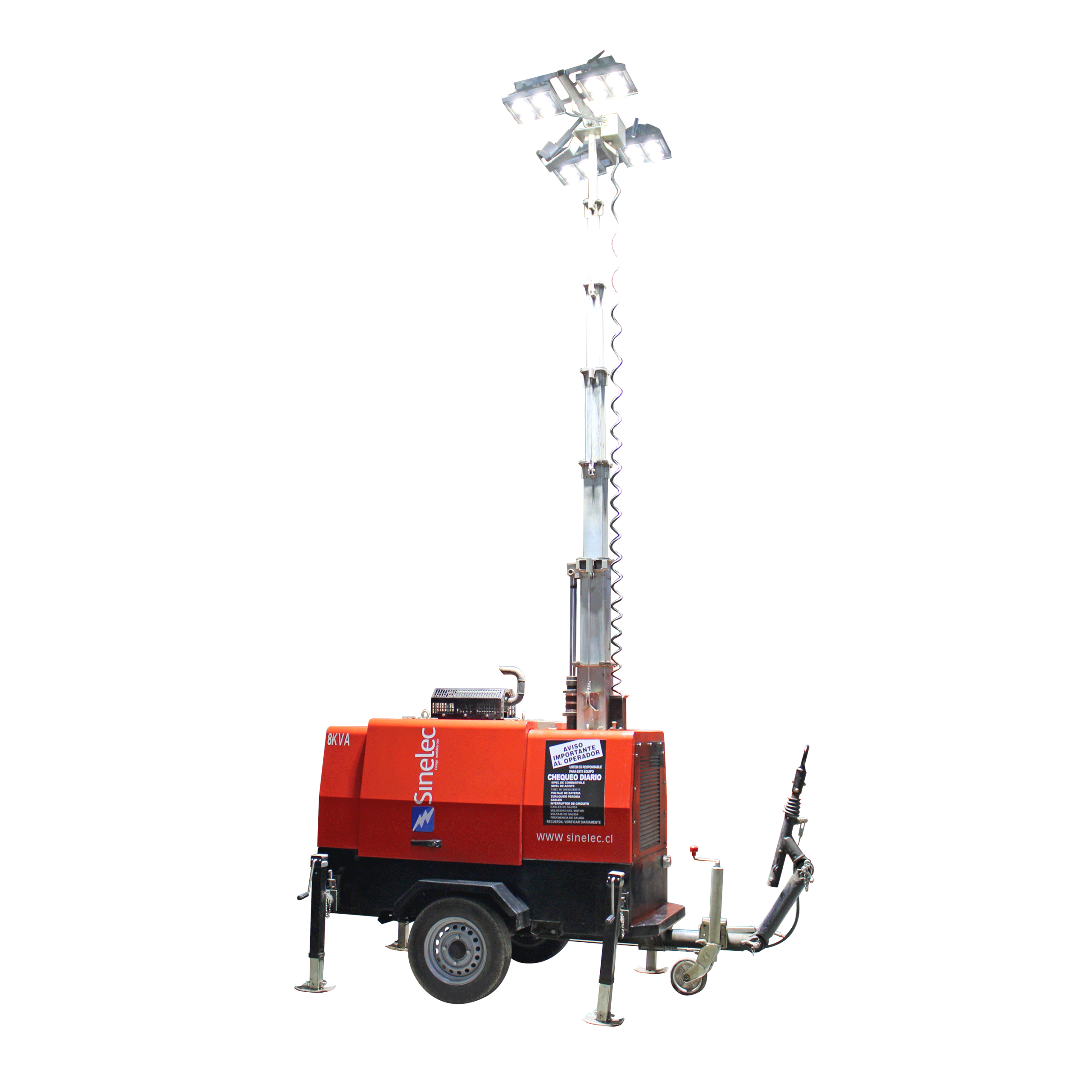 torre de iluminacion 8.8 kva Sinelec